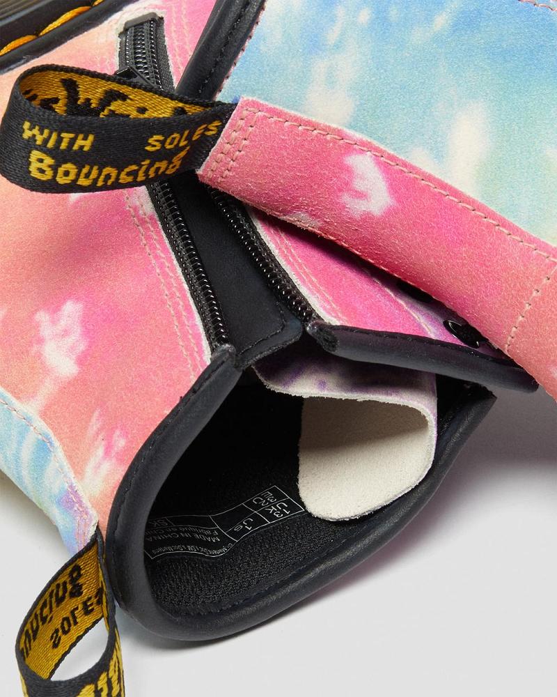 Dr Martens Junior 1460 Tie Dye Snørestøvler Børn Flerfarvede | DK 689MQZ